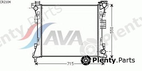 AVA QUALITY COOLING part CR2104 Radiator, engine cooling