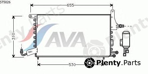  AVA QUALITY COOLING part ST5026 Condenser, air conditioning