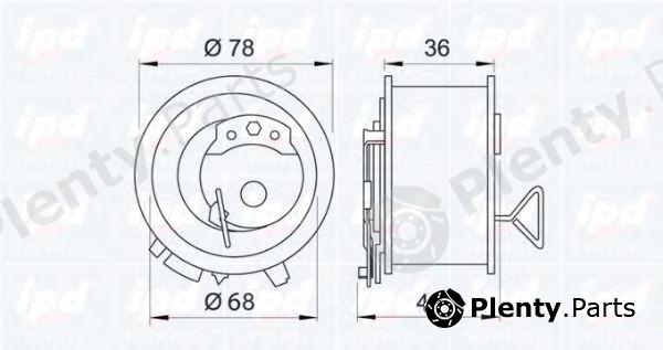  IPD part 14-0853 (140853) Tensioner Pulley, timing belt