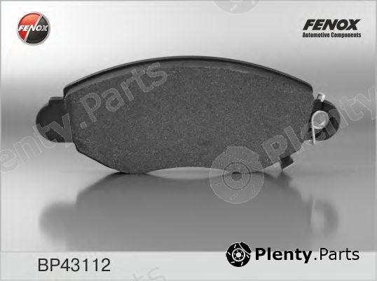  FENOX part BP43112 Brake Pad Set, disc brake