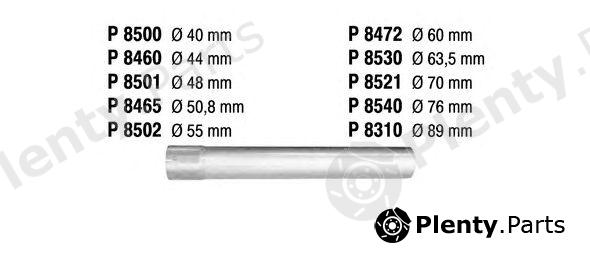  FENNO part P8465 Exhaust Pipe, universal