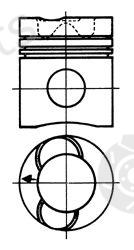  KOLBENSCHMIDT part 90733700 Piston