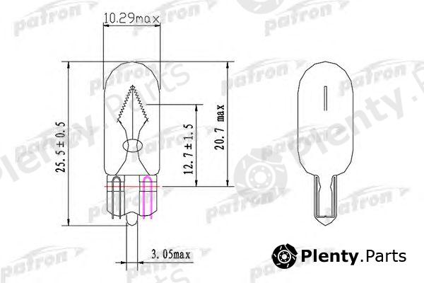  PATRON part PLWY5W Bulb, position-/outline lamp