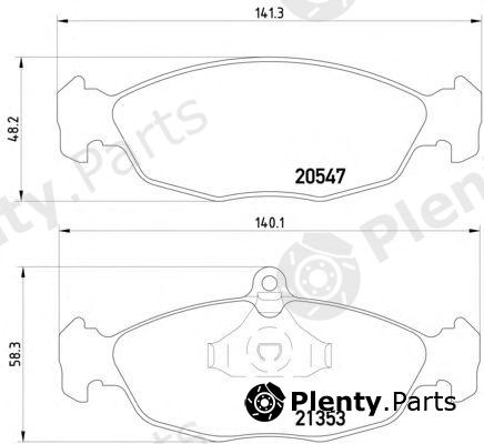  HELLA PAGID part 8DB355007-531 (8DB355007531) Brake Pad Set, disc brake