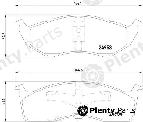  TEXTAR part 2495301 Brake Pad Set, disc brake