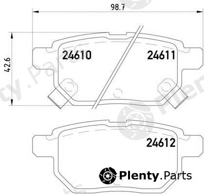  HELLA part 8DB355013-581 (8DB355013581) Brake Pad Set, disc brake