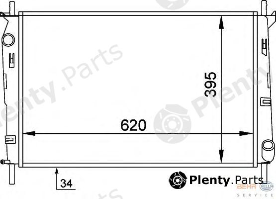  BEHR part 8MK376706-631 (8MK376706631) Radiator, engine cooling