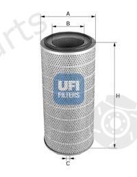  UFI part 2758400 Air Filter