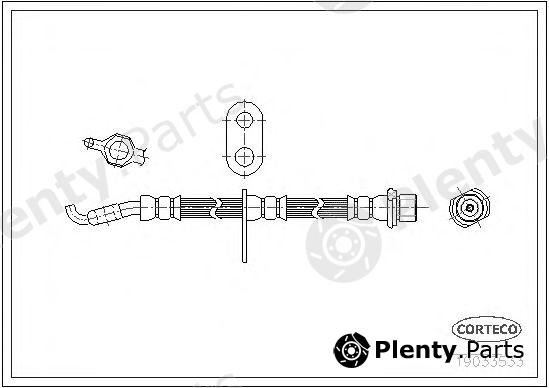  CORTECO part 19033533 Brake Hose