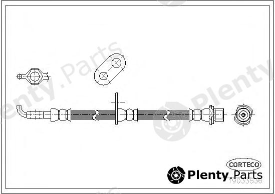  CORTECO part 19033536 Brake Hose