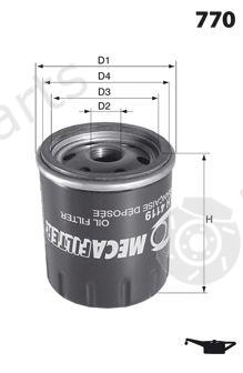  MECAFILTER part ELH4300 Oil Filter