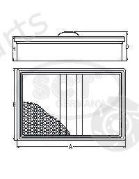  SCT Germany part SB2051 Air Filter