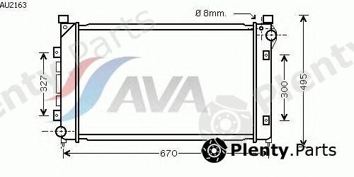  AVA QUALITY COOLING part AU2163 Radiator, engine cooling