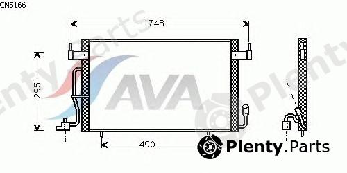  AVA QUALITY COOLING part CN5166 Condenser, air conditioning
