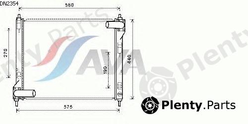  AVA QUALITY COOLING part DN2354 Radiator, engine cooling