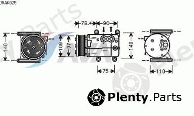  AVA QUALITY COOLING part JRAK025 Compressor, air conditioning