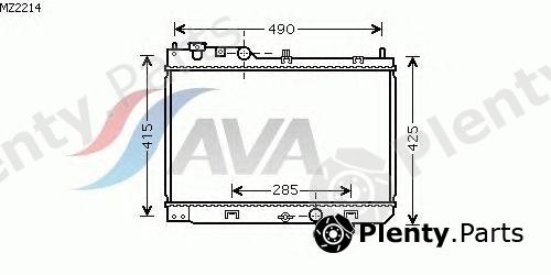  AVA QUALITY COOLING part MZ2214 Radiator, engine cooling