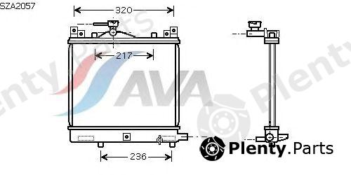  AVA QUALITY COOLING part SZA2057 Radiator, engine cooling