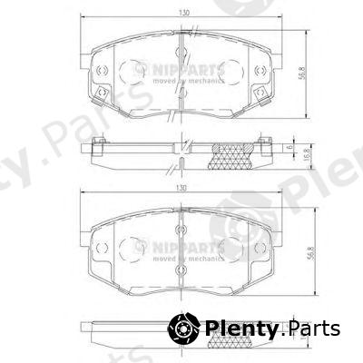  NIPPARTS part N3600545 Brake Pad Set, disc brake