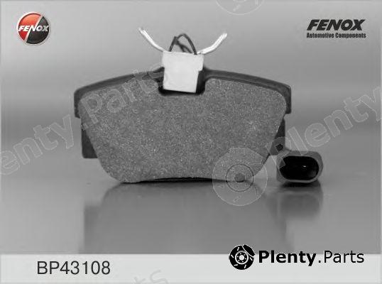  FENOX part BP43108 Brake Pad Set, disc brake