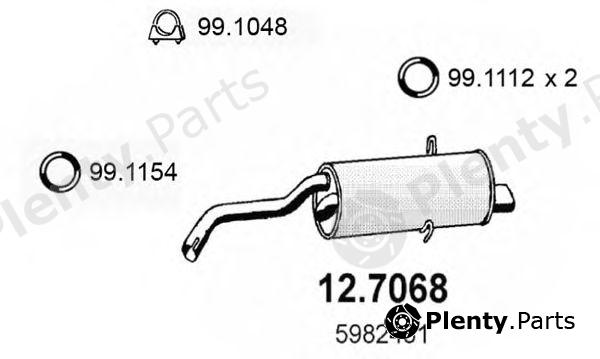  ASSO part 12.7068 (127068) End Silencer