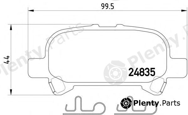  TEXTAR part 2483501 Brake Pad Set, disc brake