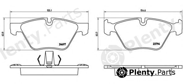  BREMBO part P06060 Brake Pad Set, disc brake