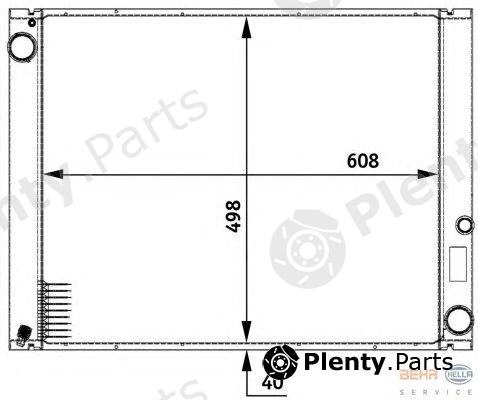  HELLA part 8MK376729-511 (8MK376729511) Radiator, engine cooling