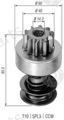  MAGNETI MARELLI part 940113020105 Pinion, starter