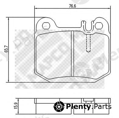  MAPCO part 6746 Brake Pad Set, disc brake