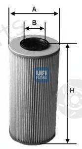  UFI part 2558600 Oil Filter