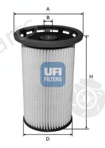  UFI part 26.026.00 (2602600) Fuel filter