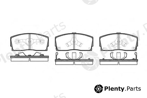  REMSA part 0254.02 (025402) Brake Pad Set, disc brake
