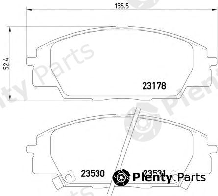 PAGID part T1280 Brake Pad Set, disc brake