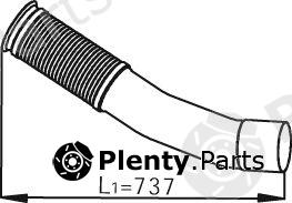  DINEX part 54247 Exhaust Pipe
