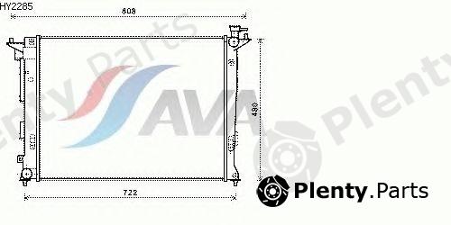  AVA QUALITY COOLING part HY2285 Radiator, engine cooling