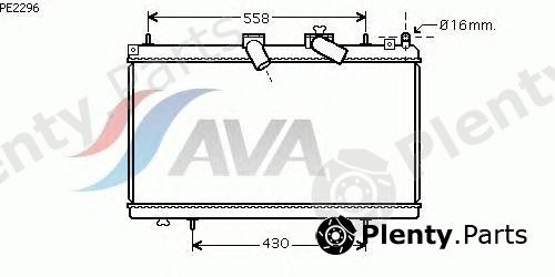  AVA QUALITY COOLING part PE2296 Radiator, engine cooling