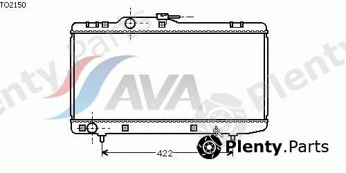 AVA QUALITY COOLING part TO2150 Radiator, engine cooling