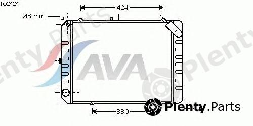  AVA QUALITY COOLING part TO2424 Radiator, engine cooling
