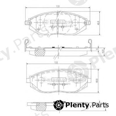  NIPPARTS part N3600916 Brake Pad Set, disc brake