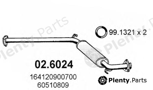  ASSO part 026024 Middle Silencer