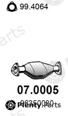  ASSO part 07.0005 (070005) Catalytic Converter
