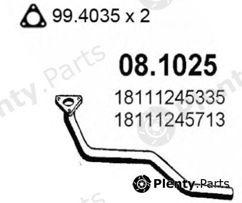  ASSO part 081025 Exhaust Pipe