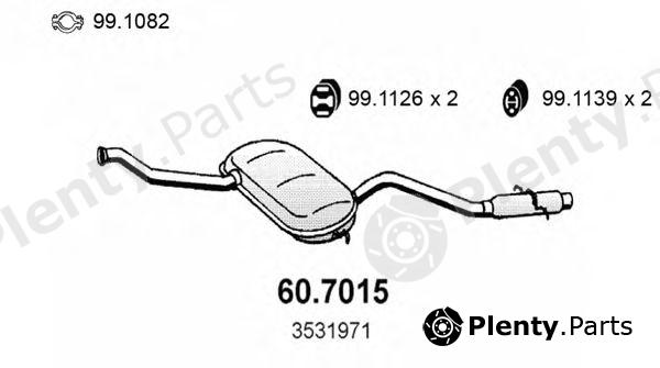  ASSO part 60.7015 (607015) End Silencer