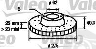  VALEO part 186765 Brake Disc