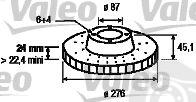  VALEO part 186719 Brake Disc