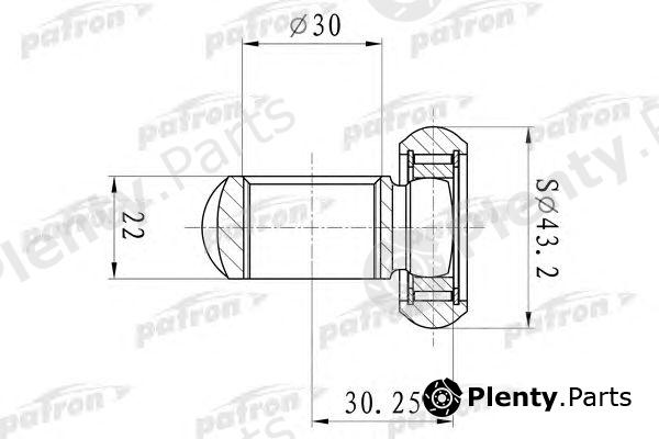  PATRON part PTD006 Tripod Hub, Drive shaft