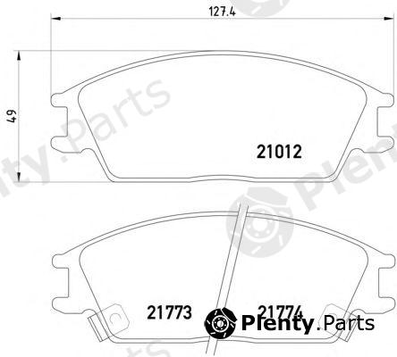  HELLA PAGID part 8DB355006-271 (8DB355006271) Brake Pad Set, disc brake
