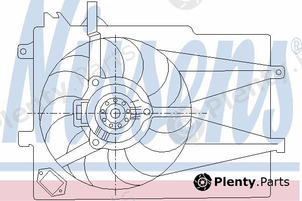  NISSENS part 85434 Fan, radiator