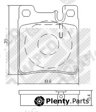  MAPCO part 6781 Brake Pad Set, disc brake